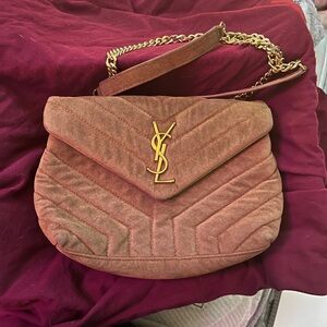 Yves Saint Laurent Tan Quilted Shoulder Bag